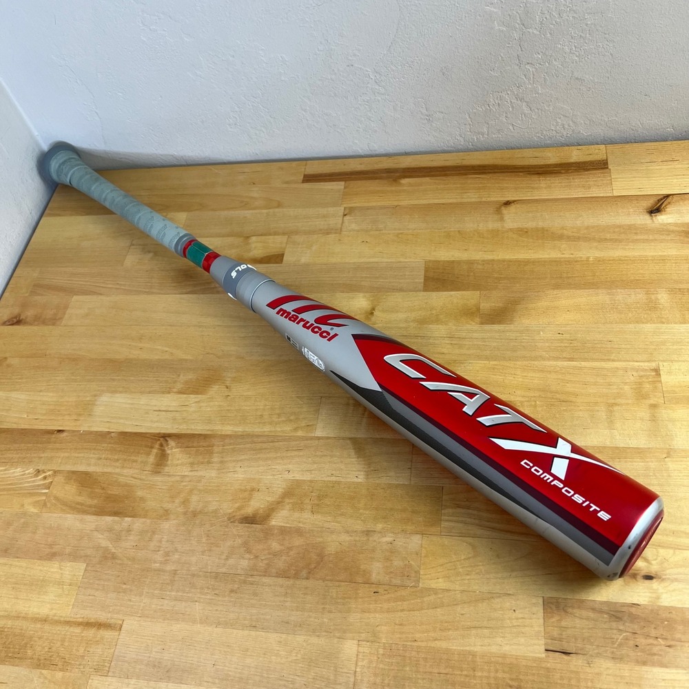 Marucci Baseball Bat CATX Composite Youth 30/25 Silver Red MSBCCPX5 -5 USSSA